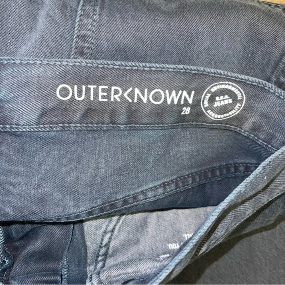 Outerknown Jeans Women's Size 28 Dark Navy Blue Hue Dune High‎ Rise Slim Fit NWT